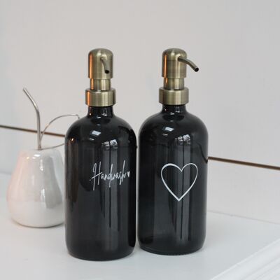 Set di bottiglie di sapone nero - vari stili - lavaggio a mano