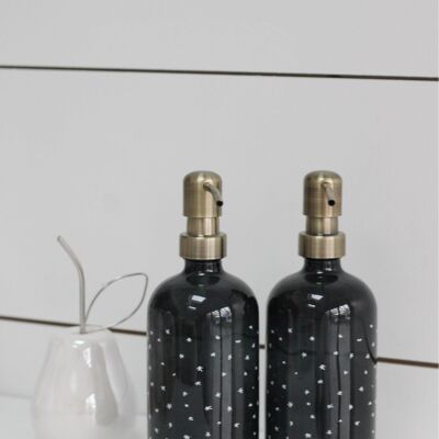 Schwarzes Seifenflaschen-Set – verschiedene Stile – sternenklar