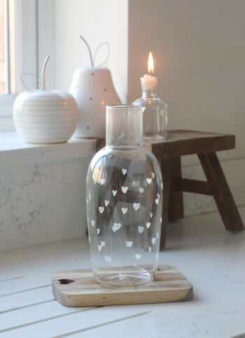 Carafe en verre - Multi Coeurs