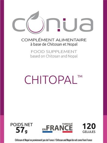 Chitopal®  Chitosan nopal, 120 gélules en poudre extra fort ⭐️ haute densité pureté garantie à 90 % ⭐️ Nopal absorbeur coupe-faim fixateur et digestion difficile 4