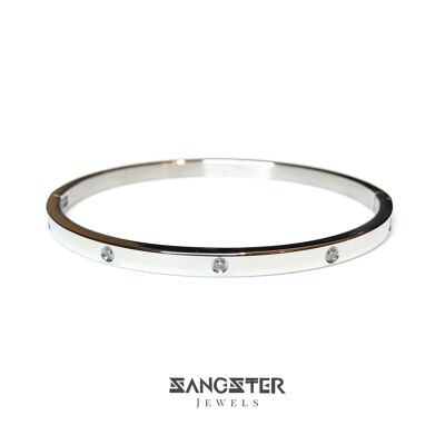 Pavé Silver Womens Bracelet ,  SKU102