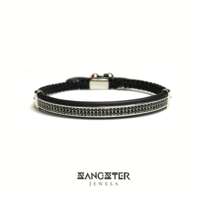 Pavé Silver Mens Bracelet ,  SKU104