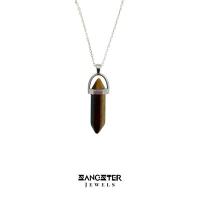 Tigers Eye Womens Pendant Necklace ,  SKU124