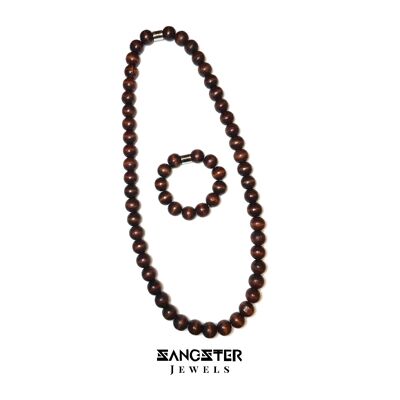 Umber AFRIKA Mens Wood Beads - Necklace ,  SKU127