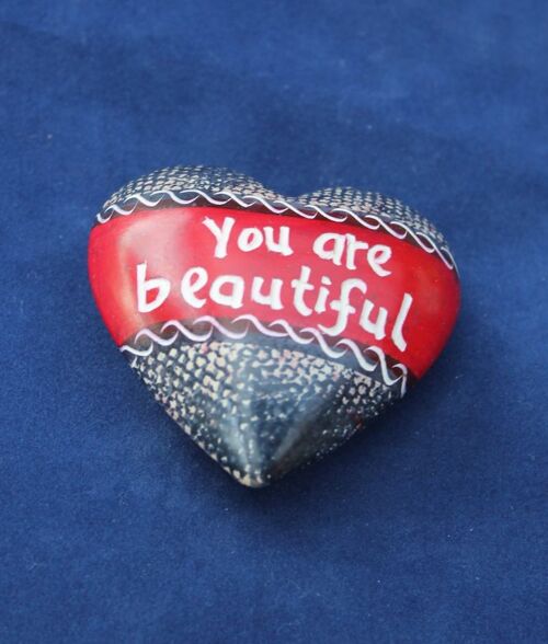 Herz medium You are beautiful - Speckstein