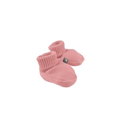 FIL AMBRE | CHAUSSONS | Rose des cendres | 0-6M