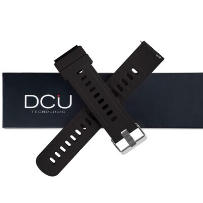 19mm black silicone strap for Metal 23