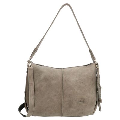 #03 Shoulder bag with studs small light grey