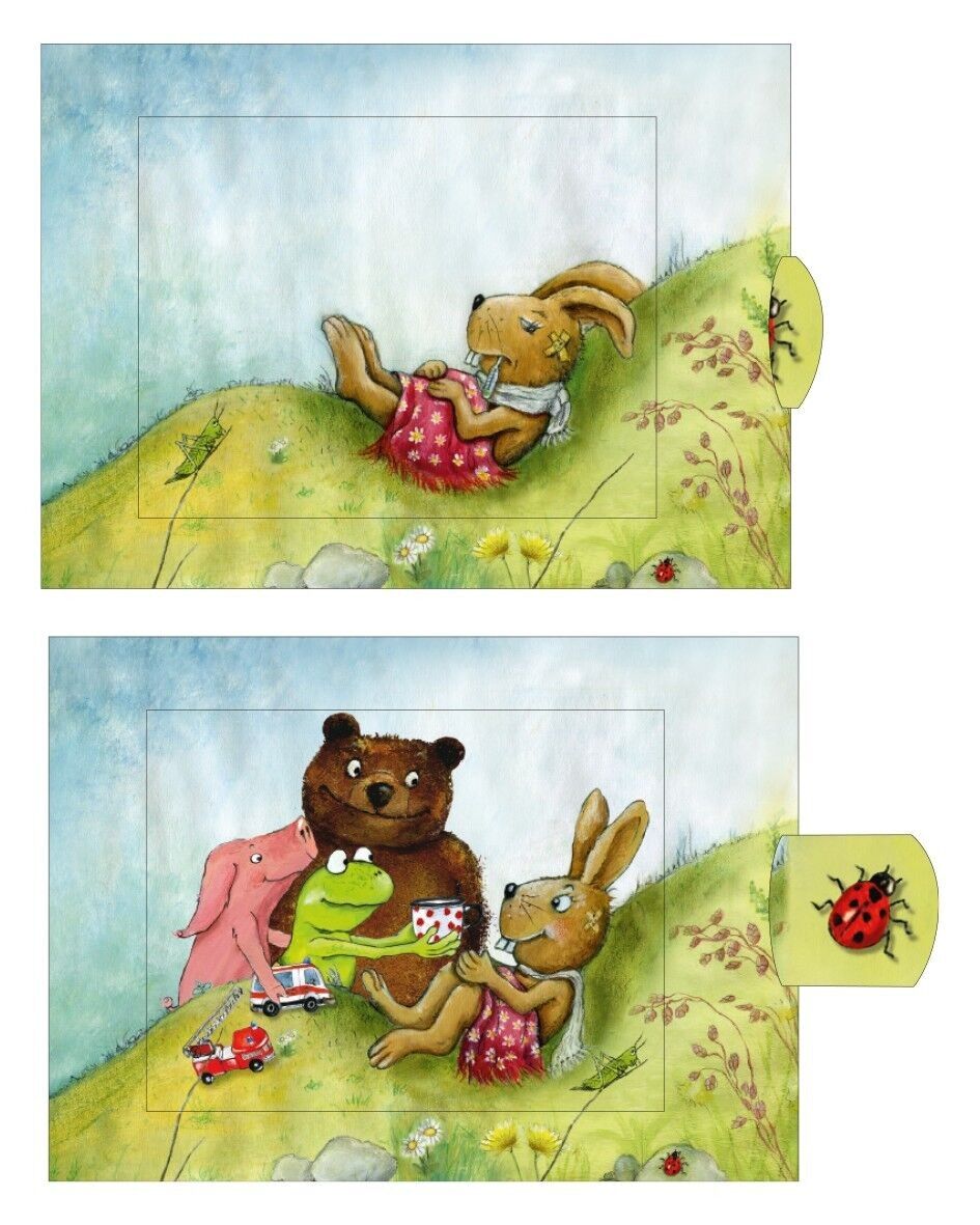 Carta vivente "Get Well" *nuova illustrazione 2021