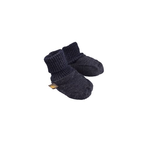 AMBER YARN | BOOTIES | Navy Blue | 6-12/18M