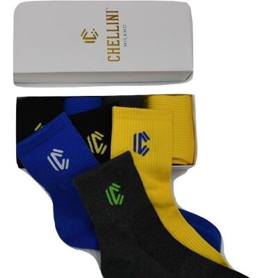 Set of 4 Sport-Socks low cut  (Mixed-Color)