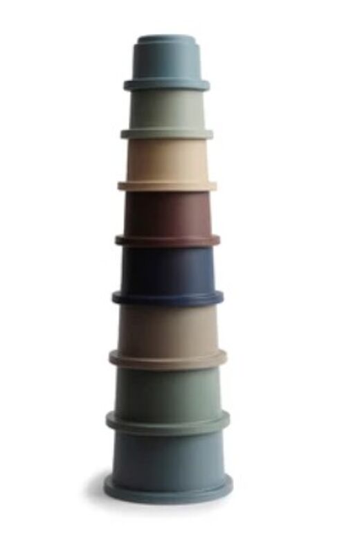 Mushie: Stacking cups toy - Forest
