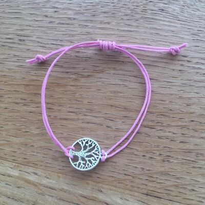 Tree of Life Bracelets. - Pink