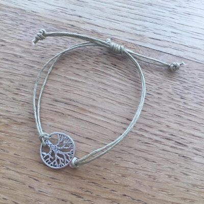 Tree of Life Bracelets. - Biege