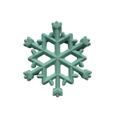 Weihnachts-Schneeflocke-Beißring - Minze