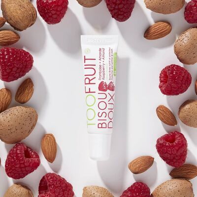 Bisou doux, baume lèvres protecteur nutritif, incolore BIO
 Framboise- Amande