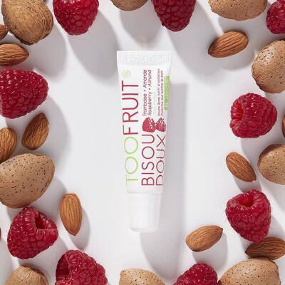 Gentle kiss, nutritious protective lip balm, colorless ORGANIC
 Raspberry- Almond