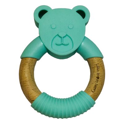 Teddy Bear Teething Ring - MInt