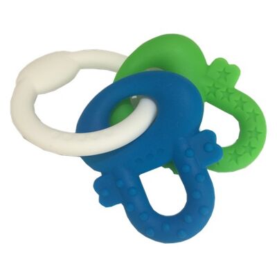 Car Key Teething Ring - Blue