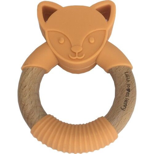 Fox Teething Ring - Orange