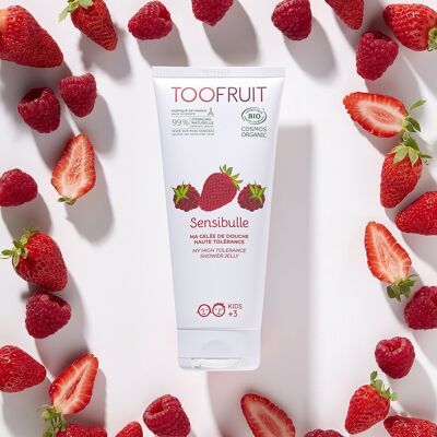 Sensibulle, organic high tolerance shower gel
 Strawberry Raspberry