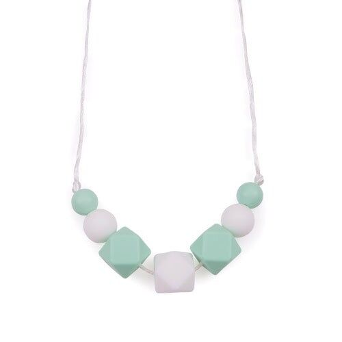 Teething / Feeding Necklaces - Mint & White