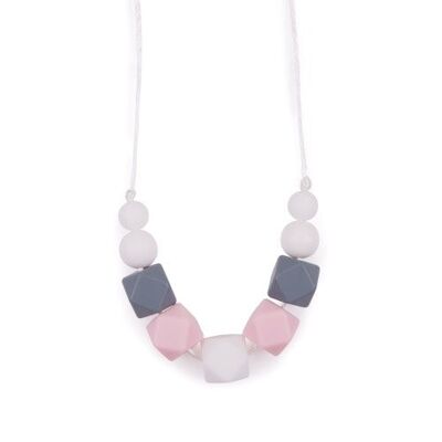 Teething / Feeding Necklaces - Grey & Pink