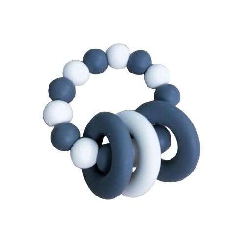 Teething Ring - Grey & White