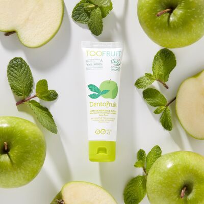 Dentofruit, organic mild toothpaste
 Apple - Mint