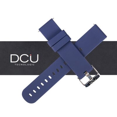 Bracelet silicone bleu marine 19mm pour "Modern"