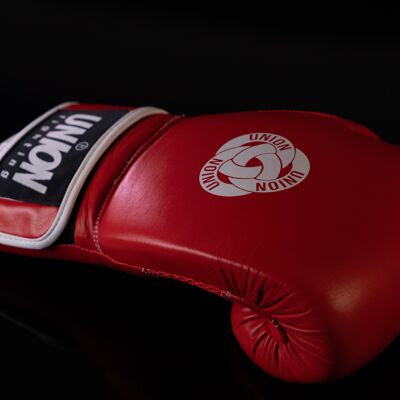 UNION fighting  Premium Leather Boxing Glove Red