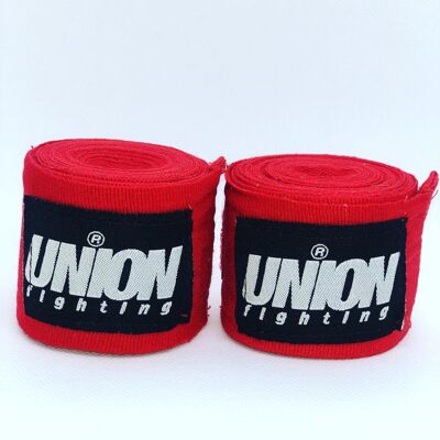 UNION fighting Elastic Ankle Supports Pair Red