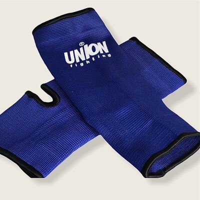 UNION fighting Elastic Ankle Supports Pair Blue