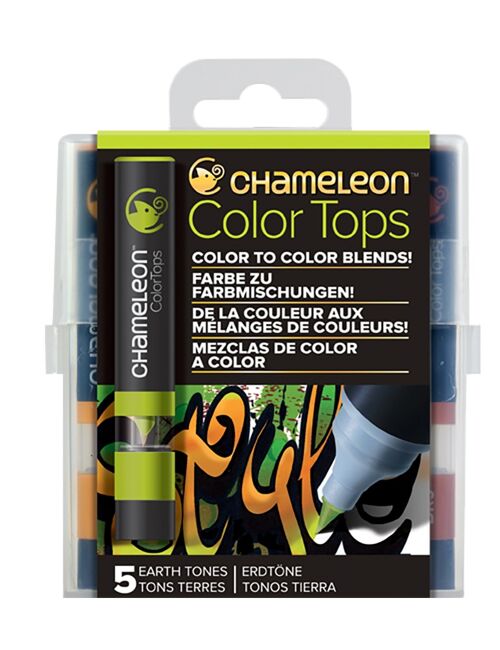 Color tops chameleon pens - tons terres