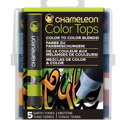 Color tops chameleon pens - tons terres