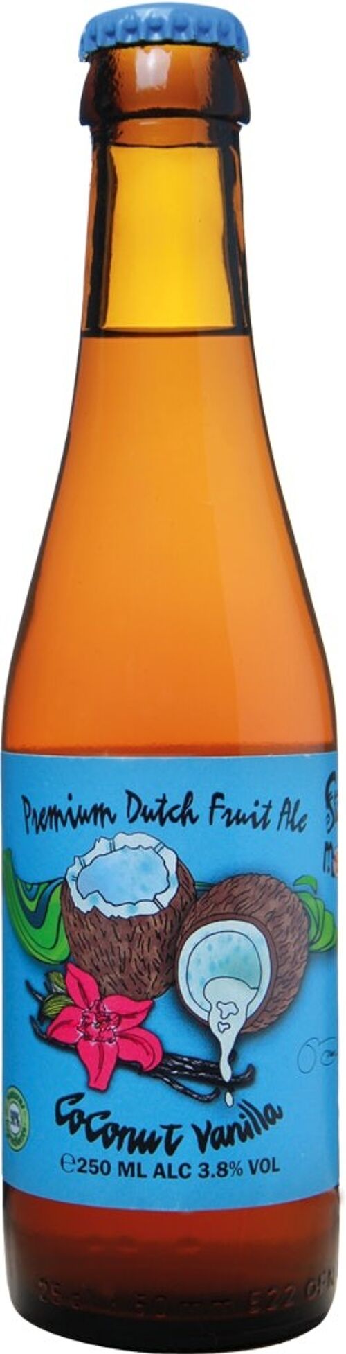 Fruit Beer for Valentine's Day, Easter, Spring or Summer! Coconut Vanilla — 24 x 250 ml