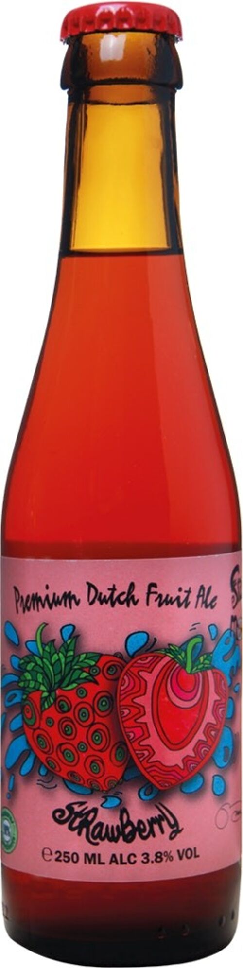 Fruit Beer for Valentine's Day, Easter, Spring or Summer! Strawberry — 24 x 250 ml