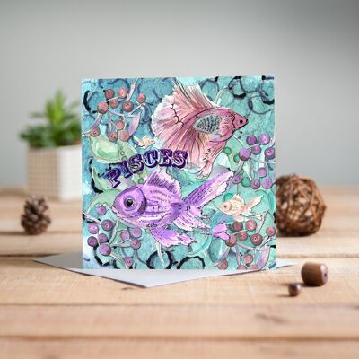 Pisces Greetings Card
