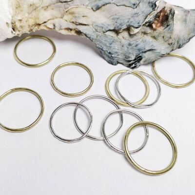 BASE Simple Stacking Rings Gold | Lucky Dip