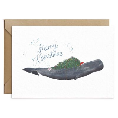 Pottwal-Weihnachtskarte