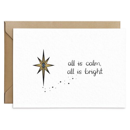 Star Of Bethlehem Traditional Christmas Card