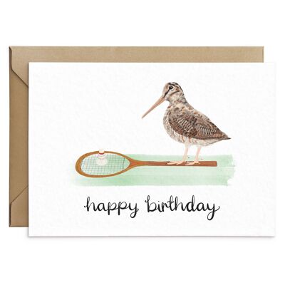 Funny Woodcock Birthday Card