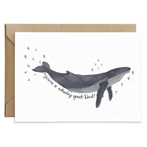 Whale Pun Father's Day Card