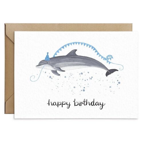 Dolphin Birthday Card