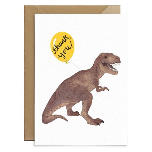 T-Rex Cute Dinosaur Thank You Card