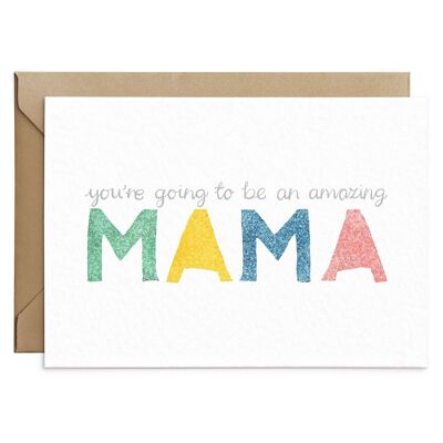 Amazing Mama Baby Card