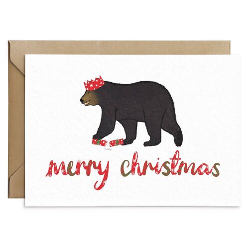 Cute Bear Christmas Card