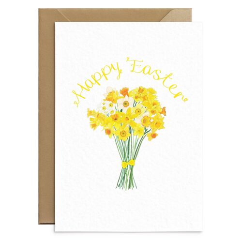 Happy Easter Daffodils Card