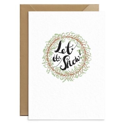 Let It Snow Christmas Card