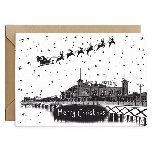 Brighton Pier Christmas Card